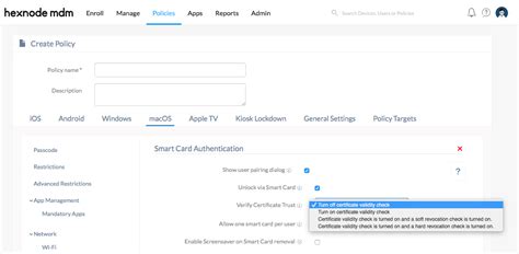 pair smart card mac|enable smart card authentication.